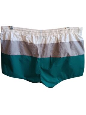Vintage 1980s Sergio Valente Swim Trunks Mens XL Colorblock Board Shorts Beach